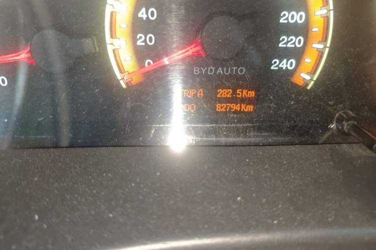 Used BYD F3 2015 Energy-Saving Edition 1.5L Manual Luxury Model Odometer Close Up