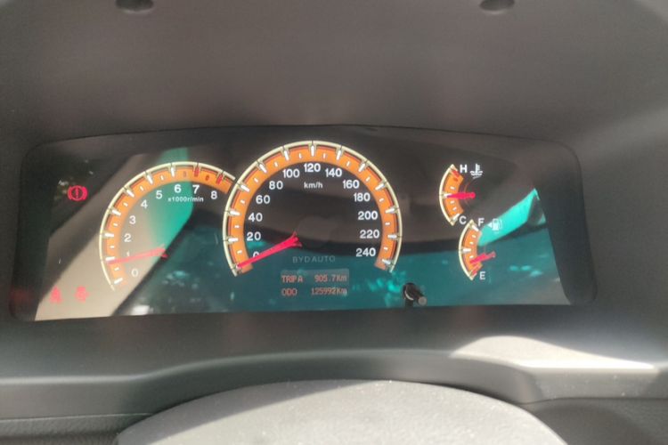 Used BYD F3 2015 Energy-Saving Edition 1.5L Manual Luxury Model Odometer Close Up