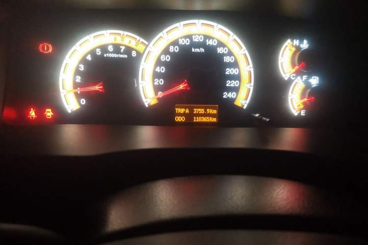 Used BYD F3 2015 Energy-Saving Edition 1.5L Manual Luxury Model Odometer Close Up