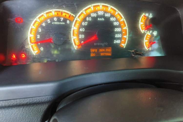 Used BYD F3 2015 Energy-Efficient Model 1.5L Manual Comfort Edition Odometer Close Up
