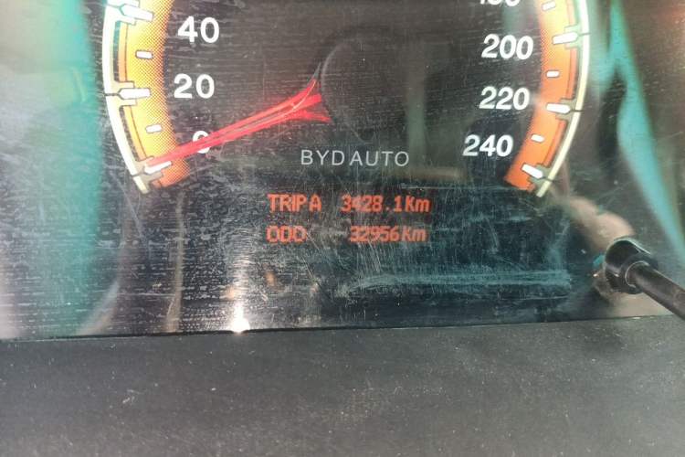 Used BYD F3 2015 Energy-Saving Edition 1.5L Manual Luxury Model Odometer Close Up