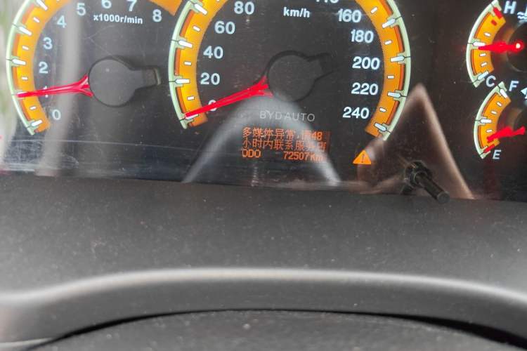Used BYD F3 2015 Energy-Efficient Model 1.5L Manual Comfort Edition Odometer Close Up
