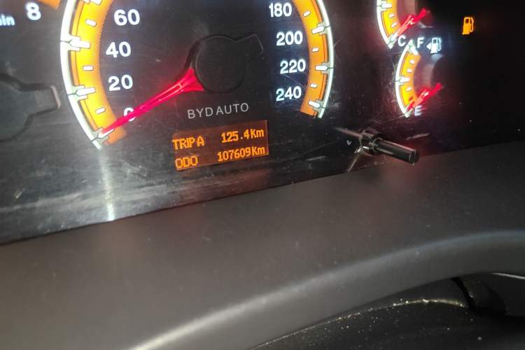 Used BYD F3 2015 Energy-Efficient Model 1.5L Manual Comfort Edition Odometer Close Up