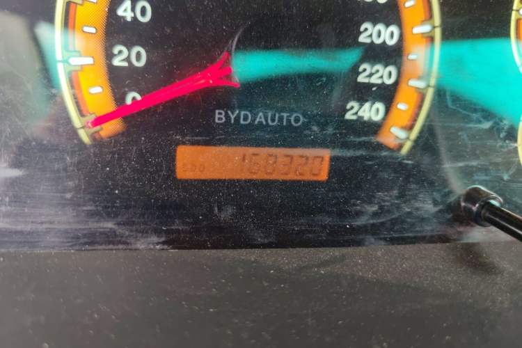 Used BYD F3 2015 Energy-Saving Edition 1.5L Manual Luxury Model Odometer Close Up