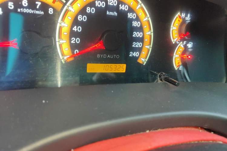 Used BYD F3 2015 Energy-Efficient Model 1.5L Manual Comfort Edition Odometer Close Up