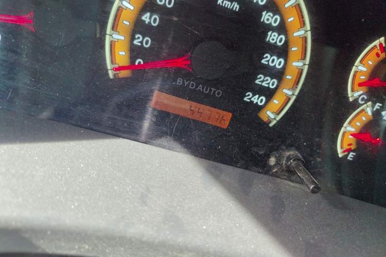 Used BYD F3 2015 Energy-Saving Edition 1.5L Manual Luxury Model Odometer Close Up