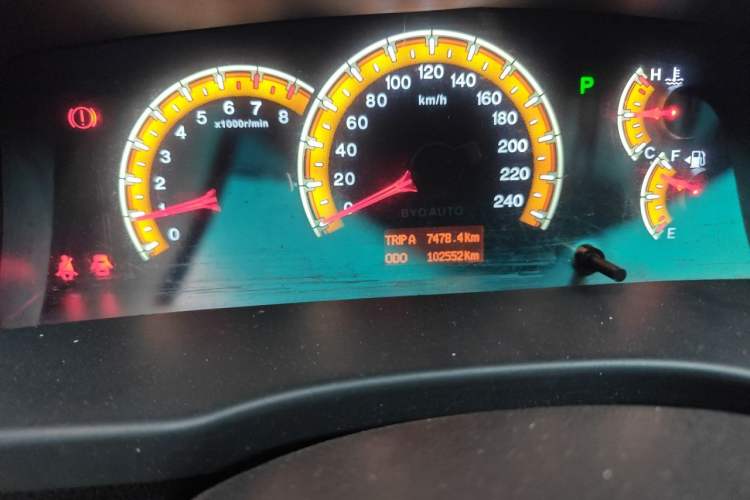 Used BYD F3 2015 Energy-Saving Edition 1.5L Automatic Luxury Model Odometer Close Up
