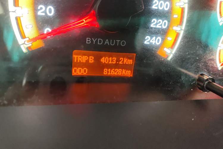 Used BYD F3 2015 Energy-Saving Edition 1.5L Automatic Prestige Model Odometer Close Up