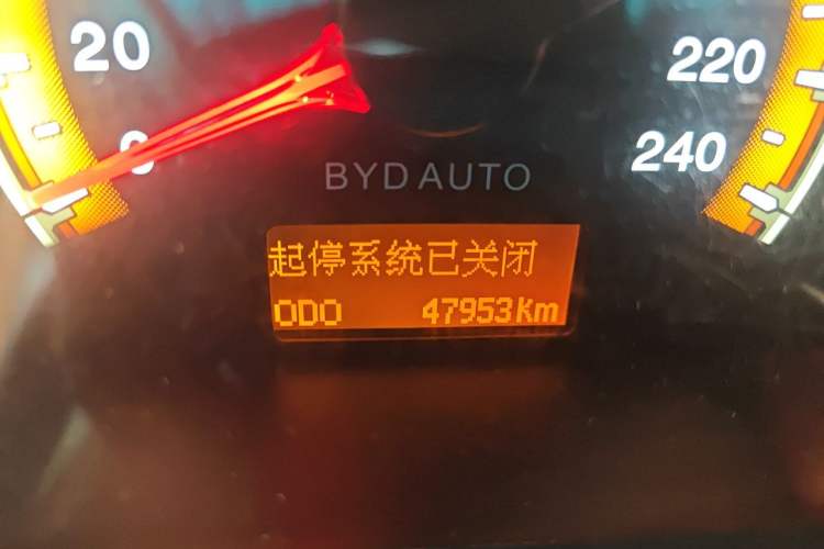 Used BYD F3 2015 Energy-Saving Edition 1.5L Manual Luxury Model Odometer Close Up