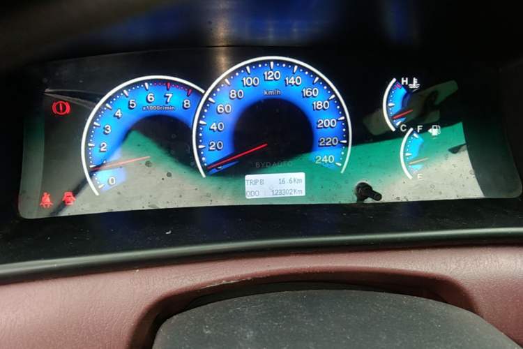 Used BYD F3 2015 Energy-Efficient Model 1.5L Manual Comfort Edition Odometer Close Up