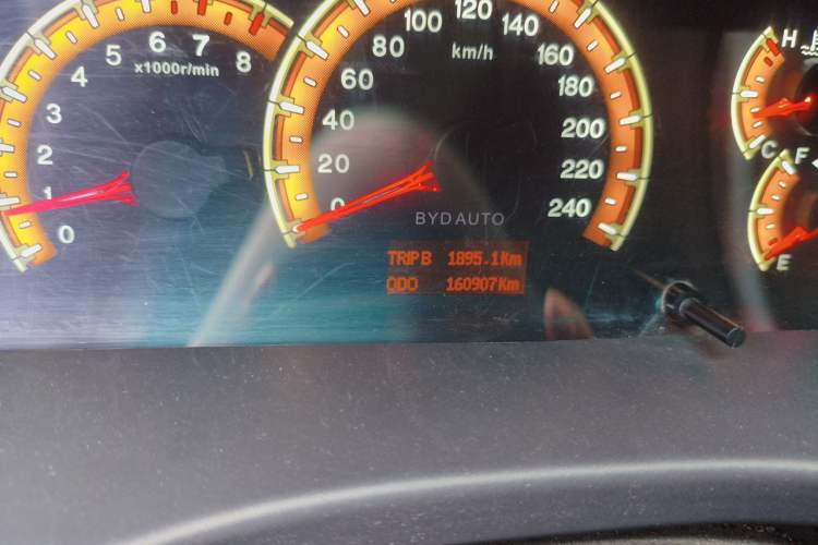 Used BYD F3 2015 Energy-Saving Edition 1.5L Manual Luxury Model Odometer Close Up