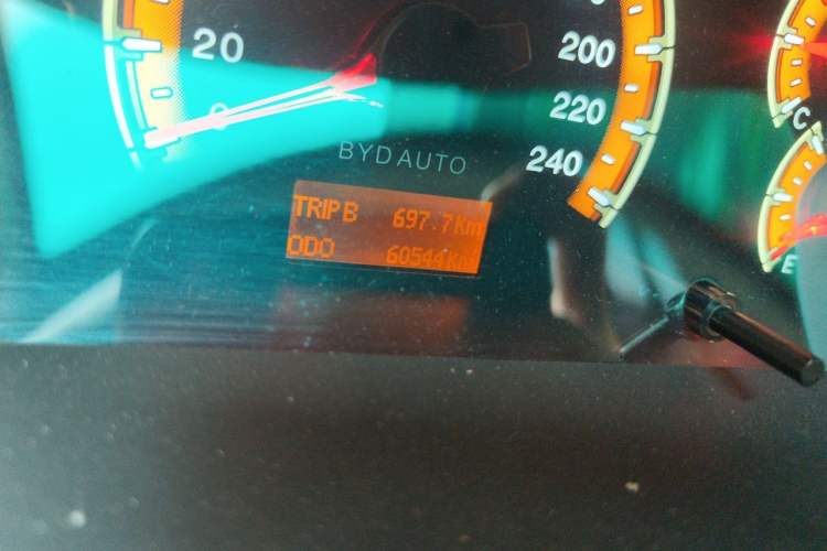 Used BYD F3 2015 Energy-Saving Edition 1.5L Automatic Prestige Model Odometer Close Up