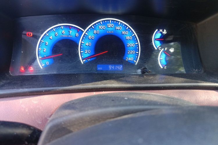 Used BYD F3 2016 1.5L Manual Comfort Model Odometer Close Up