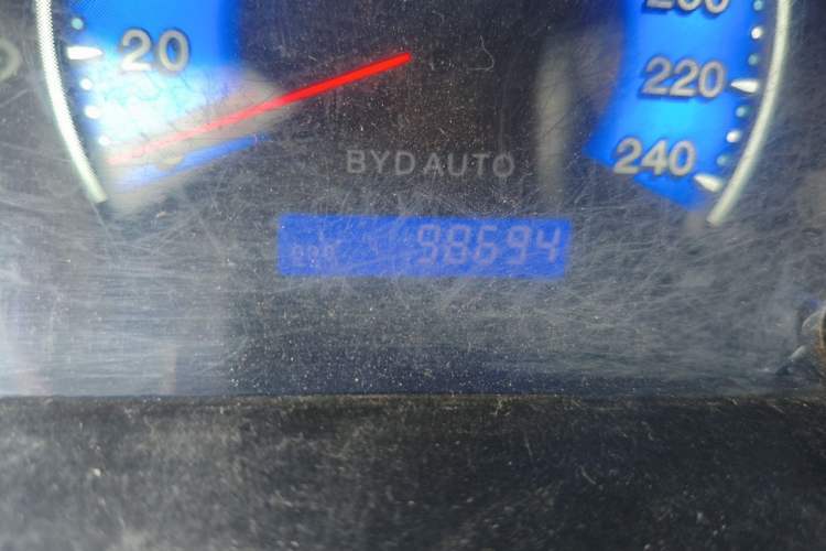 Used BYD F3 2016 1.5L Manual Comfort Model Odometer Close Up