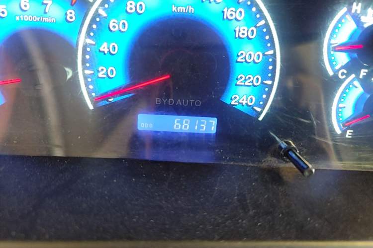 Used BYD F3 2016 1.5L Manual Comfort Model Odometer Close Up