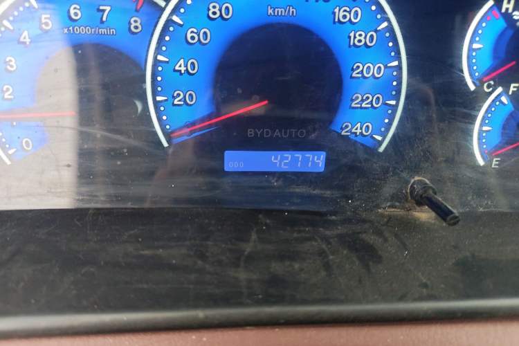 Used BYD F3 2016 1.5L Manual Comfort Model Odometer Close Up
