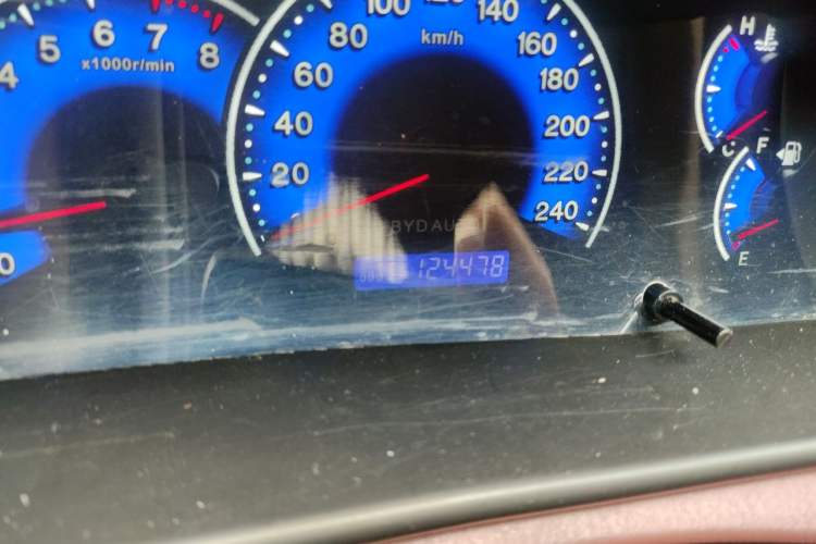 Used BYD F3 2016 1.5L Manual Comfort Model Odometer Close Up