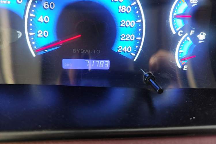 Used BYD F3 2016 1.5L Manual Comfort Model Odometer Close Up