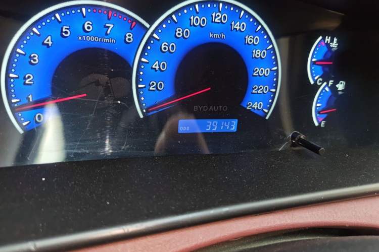 Used BYD F3 2016 1.5L Manual Comfort Model Odometer Close Up
