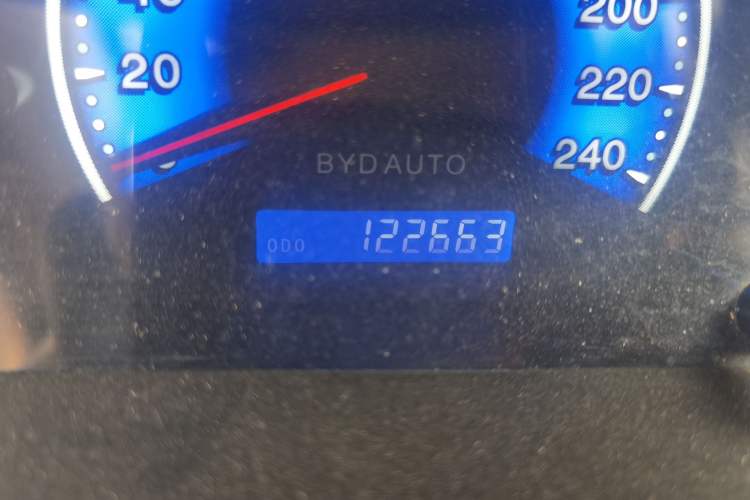 Used BYD F3 2016 1.5L Manual Comfort Model Odometer Close Up