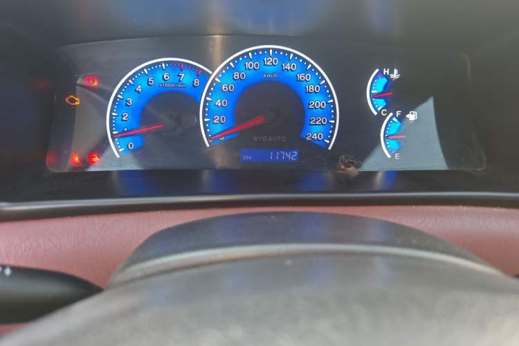 Used BYD F3 2016 1.5L Manual Comfort Model Odometer Close Up