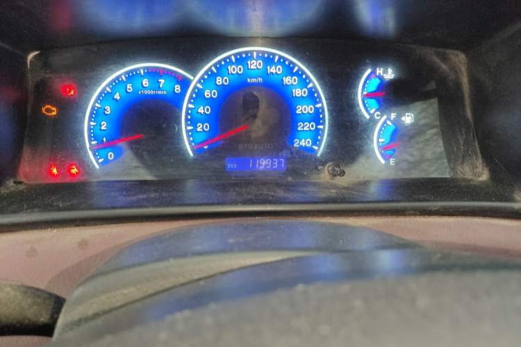 Used BYD F3 2016 1.5L Manual Comfort Model Odometer Close Up