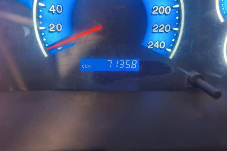 Used BYD F3 2016 1.5L Manual Comfort Model Odometer Close Up
