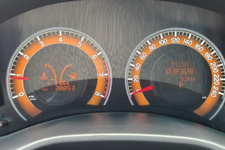 Used BYD F3 2016 1.5L Automatic Luxury Model Odometer Close Up
