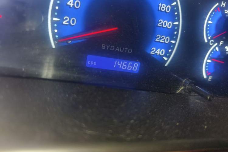 Used BYD F3  Odometer Close Up