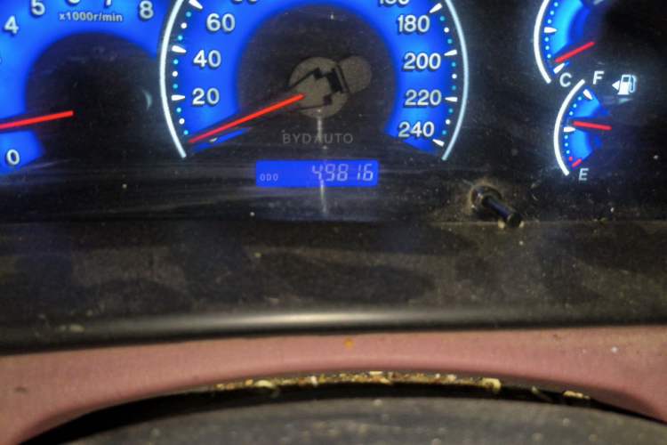 Used BYD F3 2018 1.5L Manual Classic Model Odometer Close Up
