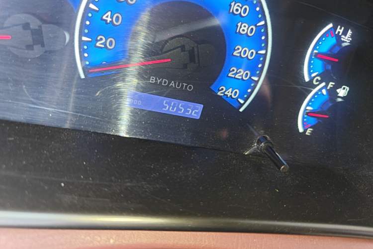 Used BYD F3 2018 1.5L Manual Classic Model Odometer Close Up