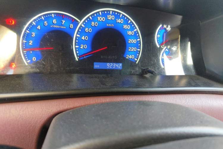 Used BYD F3 2018 1.5L Manual Classic Model Odometer Close Up
