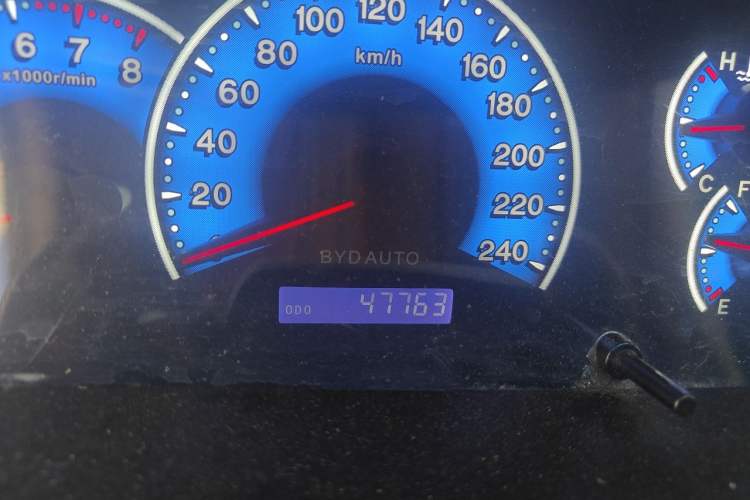Used BYD F3 2018 1.5L Manual Classic Model Odometer Close Up