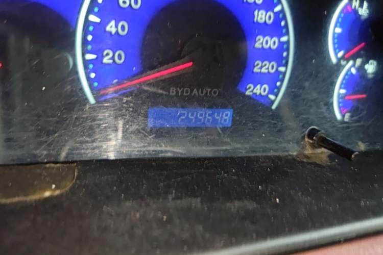 Used BYD F3 2018 1.5L Manual Classic Model Odometer Close Up