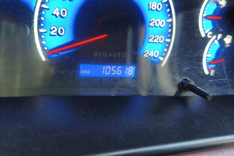 Used BYD F3 2018 1.5L Manual Classic Model Odometer Close Up