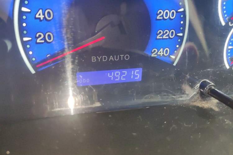 Used BYD F3 2018 1.5L Manual Classic Model Odometer Close Up
