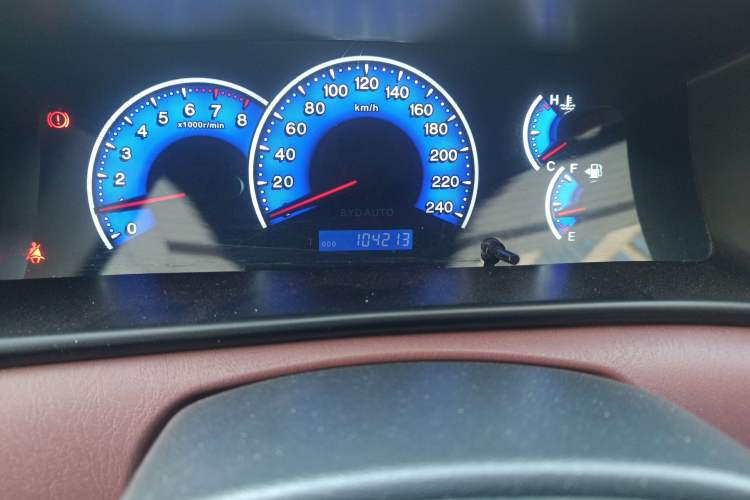 Used BYD F3 2018 1.5L Manual Classic Model Odometer Close Up