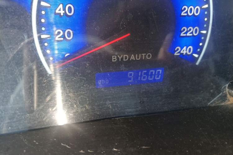 Used BYD F3 2018 1.5L Manual Classic Model Odometer Close Up