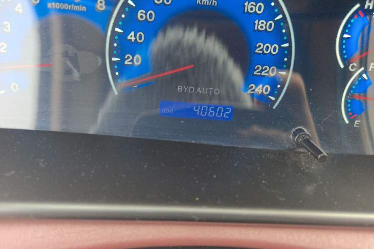Used BYD F3 2018 1.5L Manual Classic Model Odometer Close Up