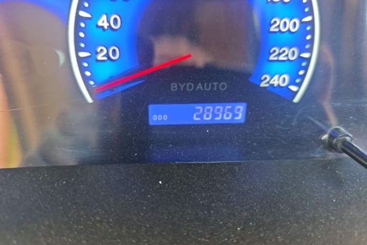 Used BYD F3 2018 1.5L Manual Classic Model Odometer Close Up