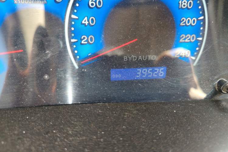 Used BYD F3 2018 1.5L Manual Classic Model Odometer Close Up