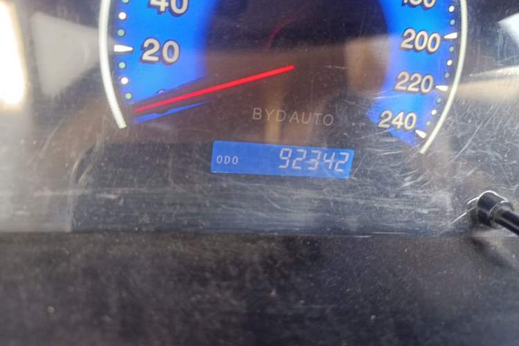 Used BYD F3 2018 1.5L Manual Classic Model Odometer Close Up