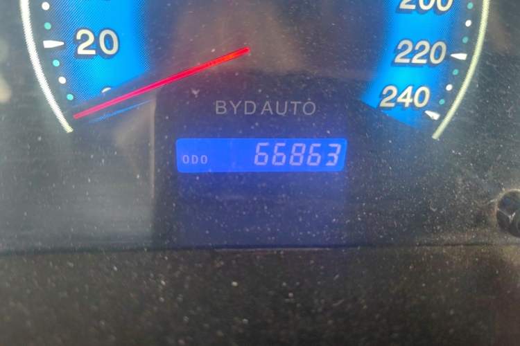 Used BYD F3 2018 1.5L Manual Classic Model Odometer Close Up