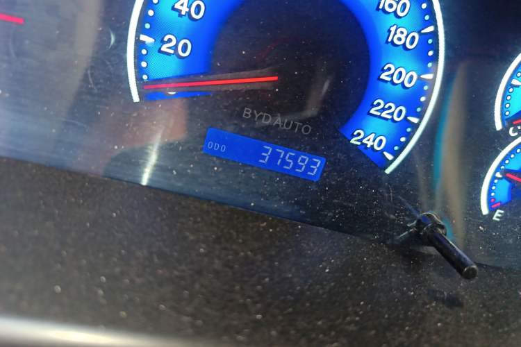 Used BYD F3 2018 1.5L Manual Classic Model Odometer Close Up