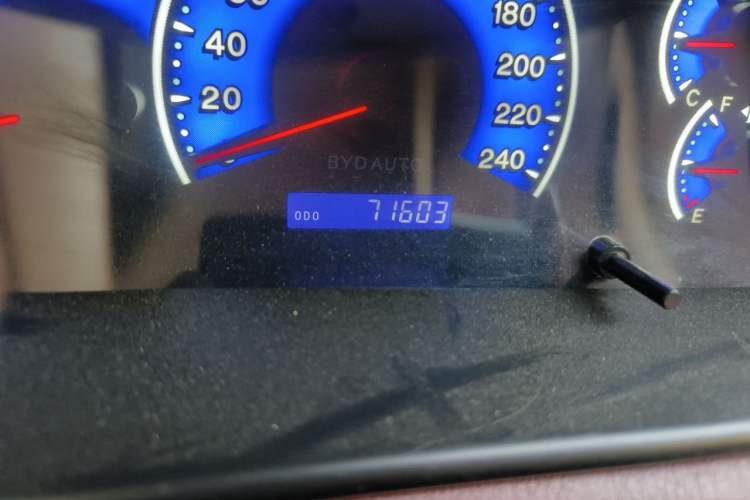 Used BYD F3 2018 1.5L Manual Classic Model Odometer Close Up