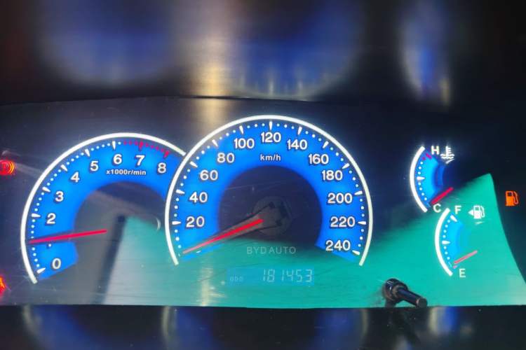 Used BYD F3 2018 1.5L Manual Classic Model Odometer Close Up