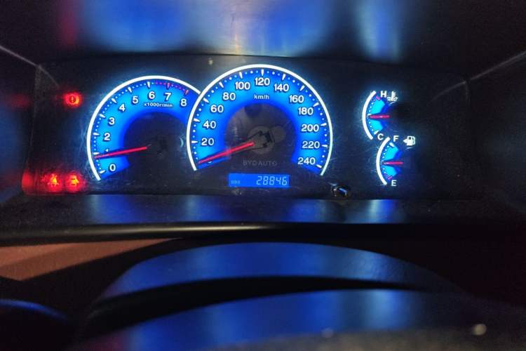 Used BYD F3 2018 1.5L Manual Classic Model Odometer Close Up