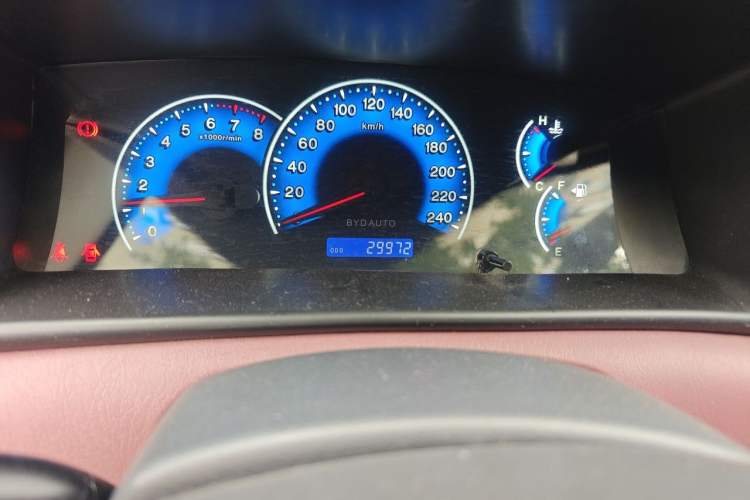 Used BYD F3 2018 1.5L Manual Classic Model Odometer Close Up