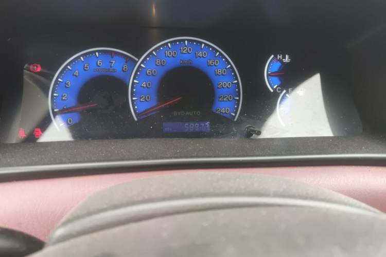 Used BYD F3 2018 1.5L Manual Classic Model Odometer Close Up