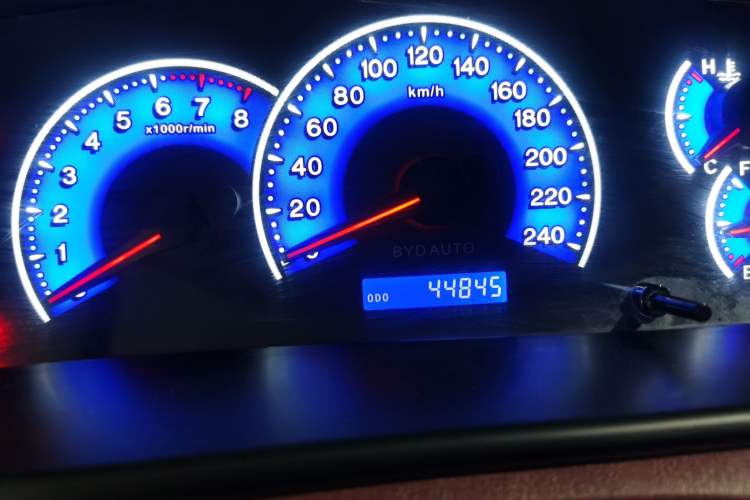 Used BYD F3 2018 1.5L Manual Classic Model Odometer Close Up